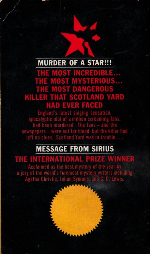 Message From Sirius by Cecil Jenkins