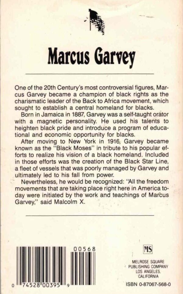 Marcus Garvey, Black Nationalist Leader by Mary Lawler