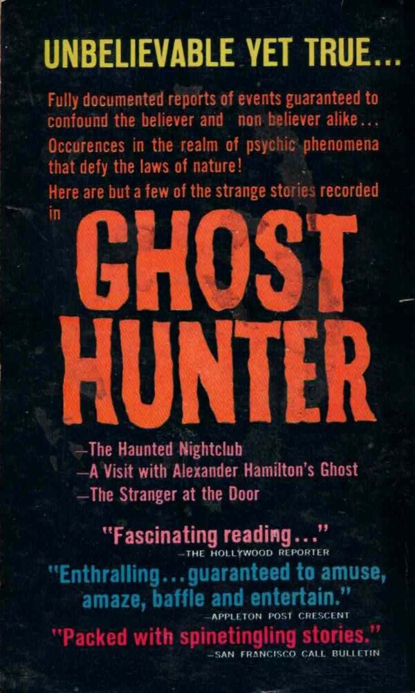 Ghost Hunter by Hans Holzer