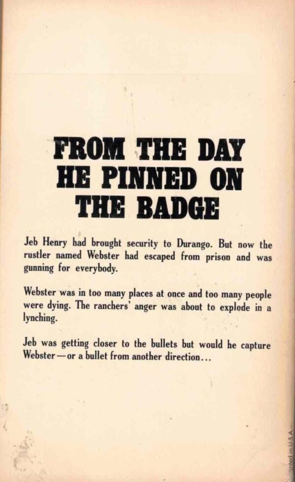 The Sheriff of Durango by Bob Haning