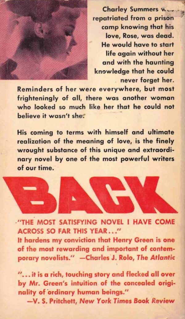 Back by Henry Green