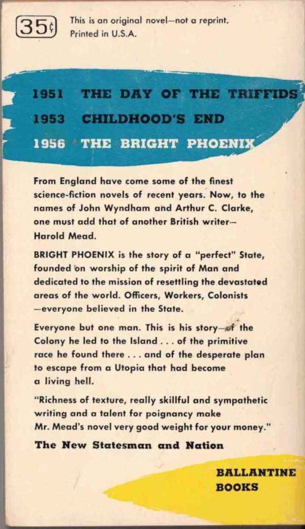 The Bright Phoenix by Harold Mead, Ballantine Vintage Paperback