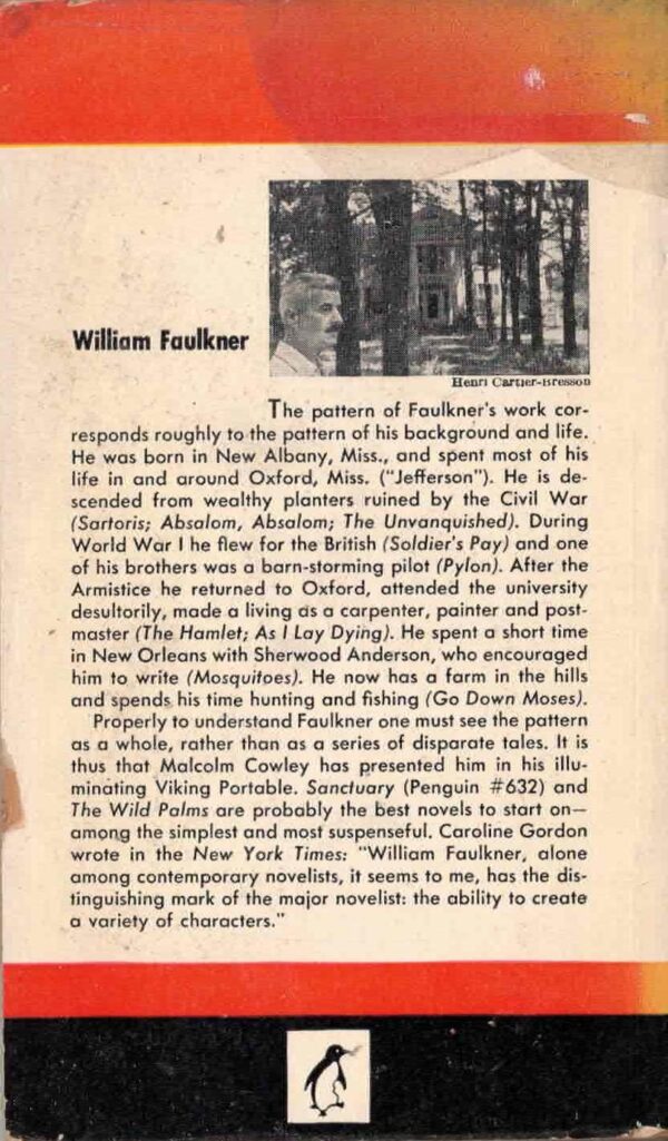 The Wild Palms by William Faulkner, Penguin 1948 Vintage Paperback