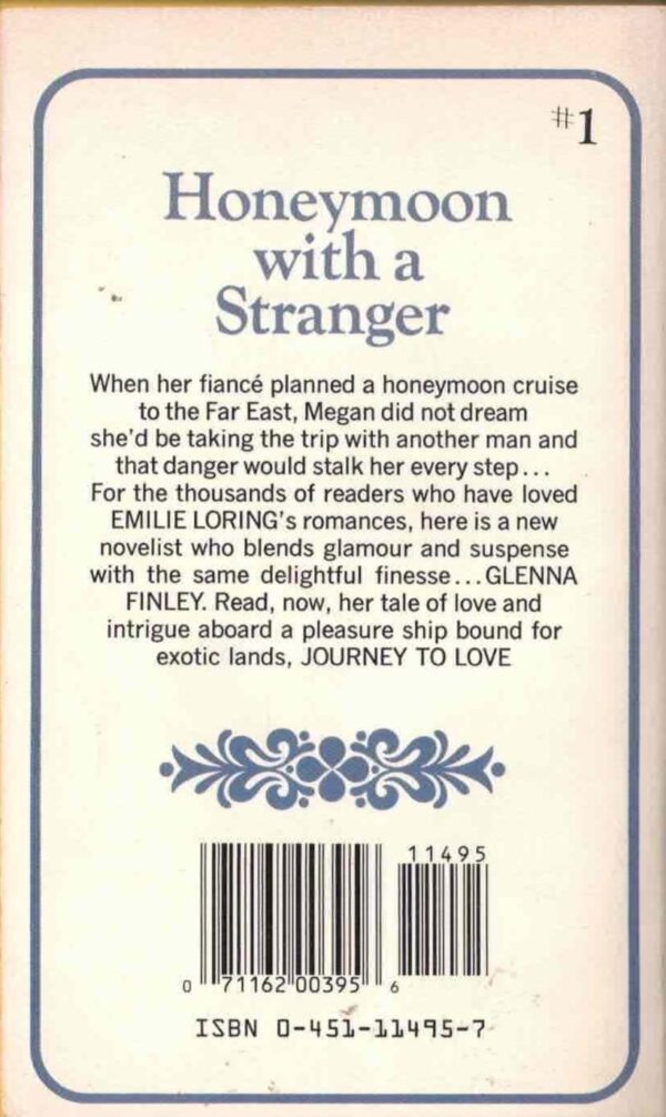 Journey to Love by Glenna Finley, Vintage Romance Novel