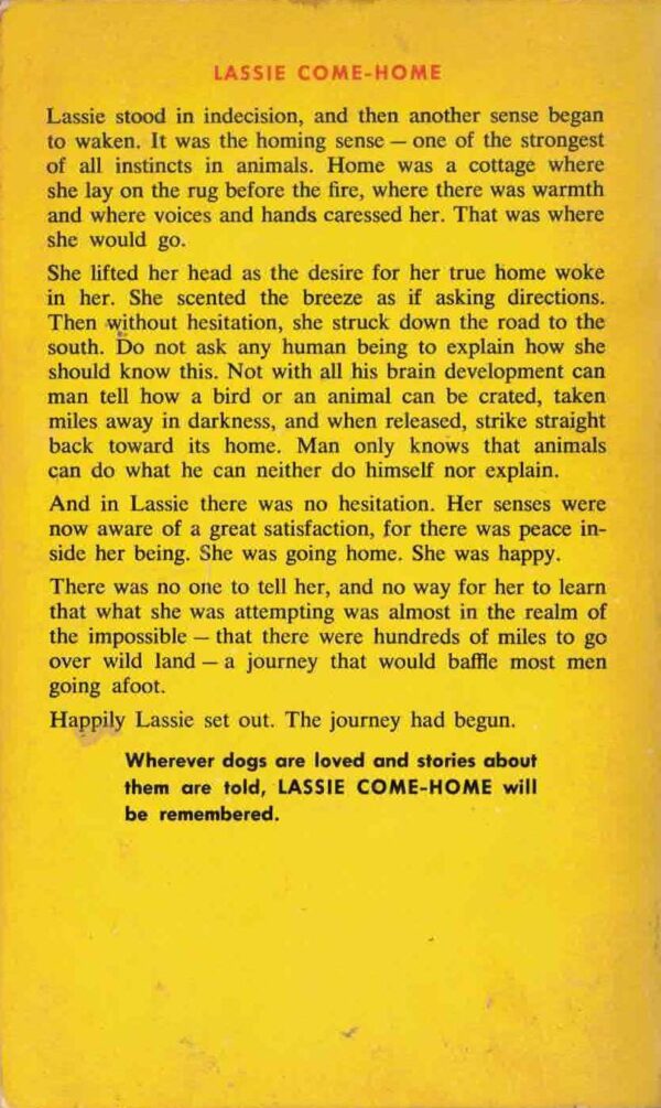 Lassie Come-Home by Erick Knight, Tempo Paperback 1981