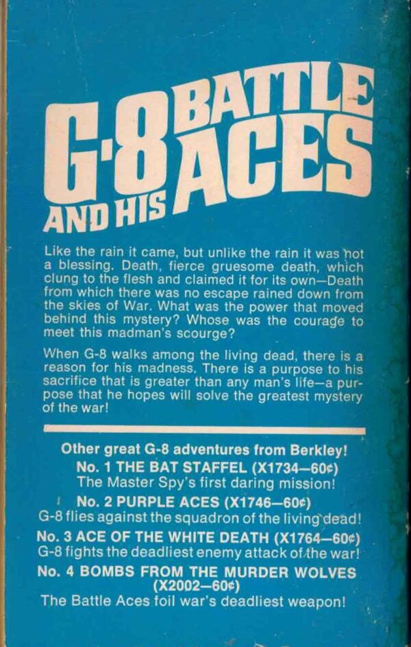 G-8 and his Battle Aces: Vultures of the White Death #5 by Robert J. Hogan