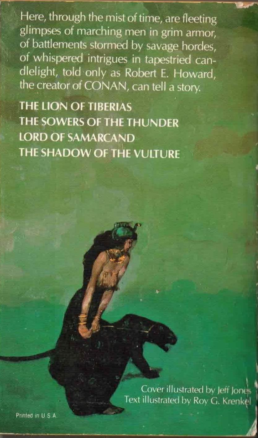 The Sowers of Thunder by Robert E. Howard / Zebra Vintage Paperback - Image 2