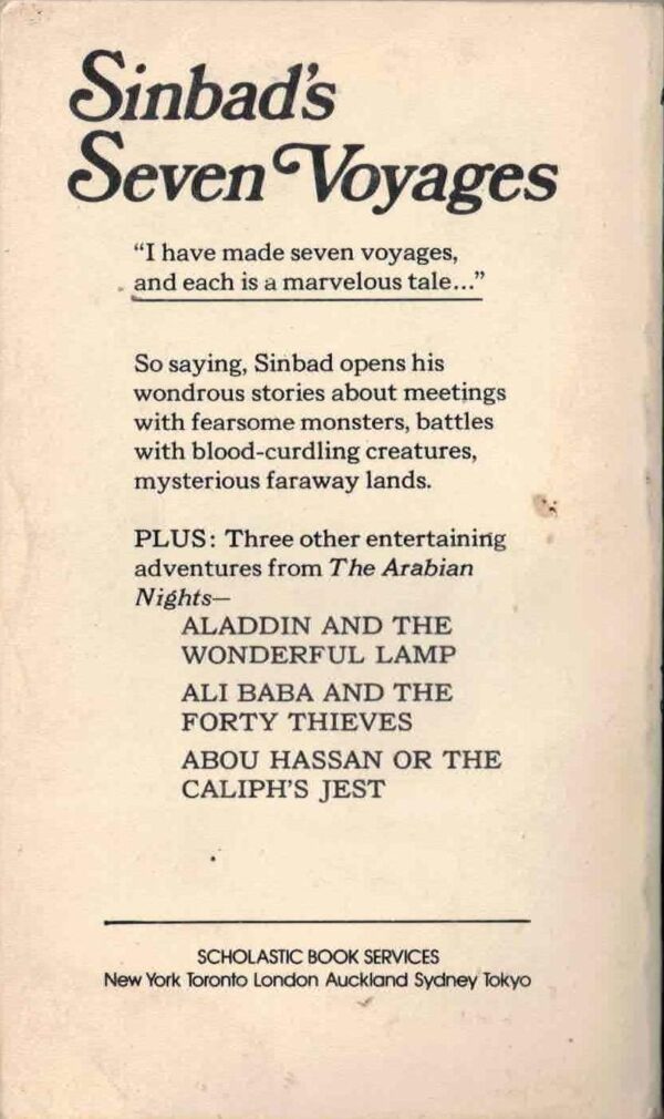 Sinbad's Seven Voyages by Gldys Davidson / Scholastic / Vintage Paperback
