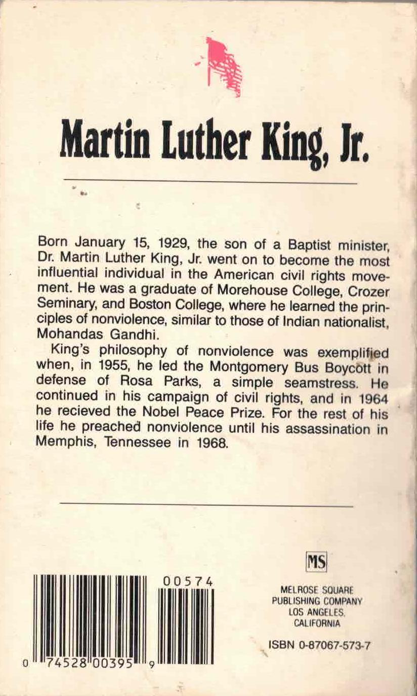 Martin Luther King, Jr.: Civil Rights Leader by Joe Nazel / Vintage Paperback