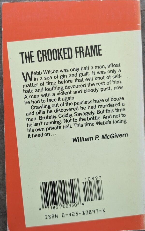 The Crooked Frame by William P. McGivern / Berkley Vintage Crime