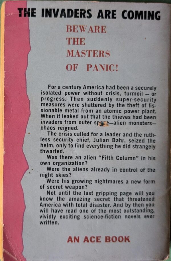 The Invaders are Coming by Alan E. Nourse & J. A. Meyer / Ace Science Fiction