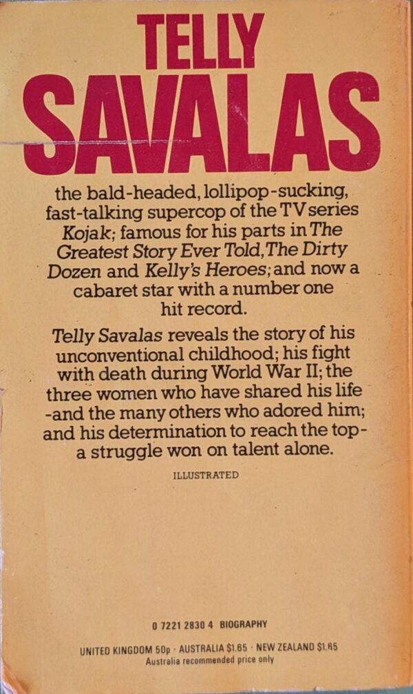 Telly Savalas by Marsha Daly, Vintage Paperback