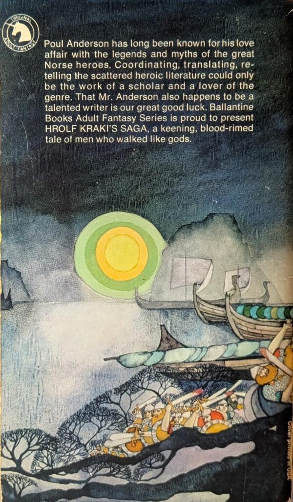 Hrolf Kraki's Saga by Poul Anderson // Vintage Paperback
