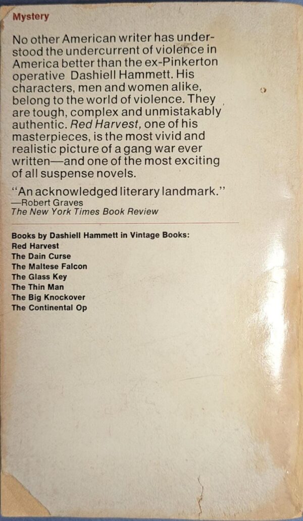 Red Harvest by Dashiell Hammett // Vintage Paperback