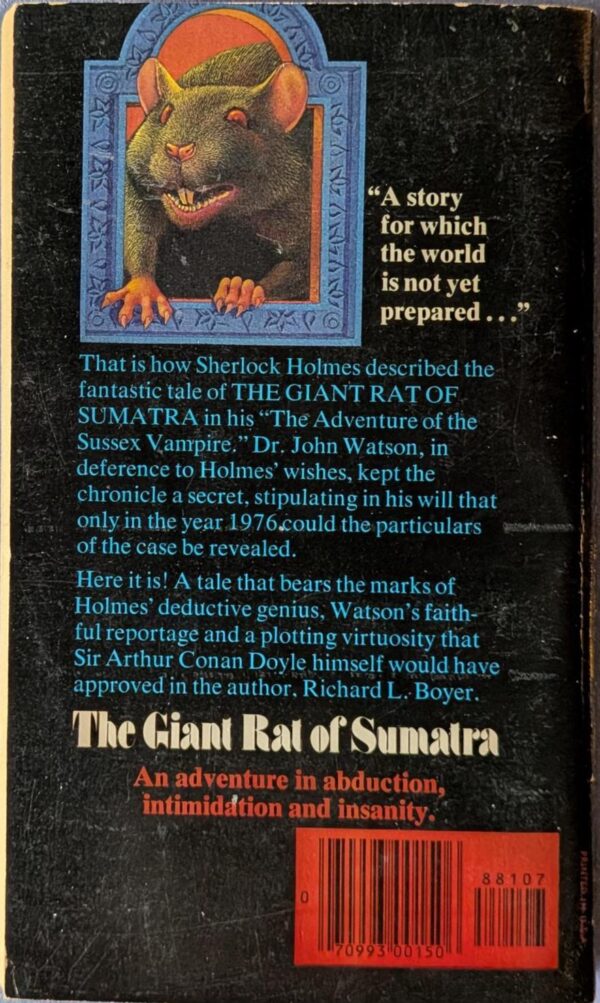 The Giant Rat of Sumatra by Richard L. Boyer // Vintage Paperback