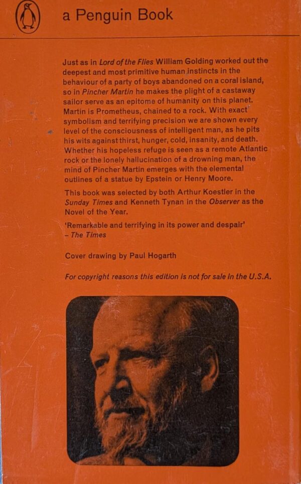 Pincher Martin by William Golding // Vintage Paperback