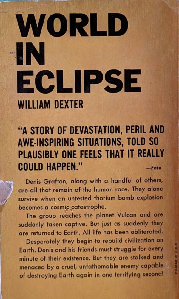 World in Eclipse by William Dexter // Vintage Paperback