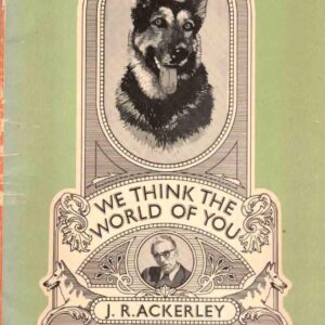 We Think the World of You by J.R. Ackerley