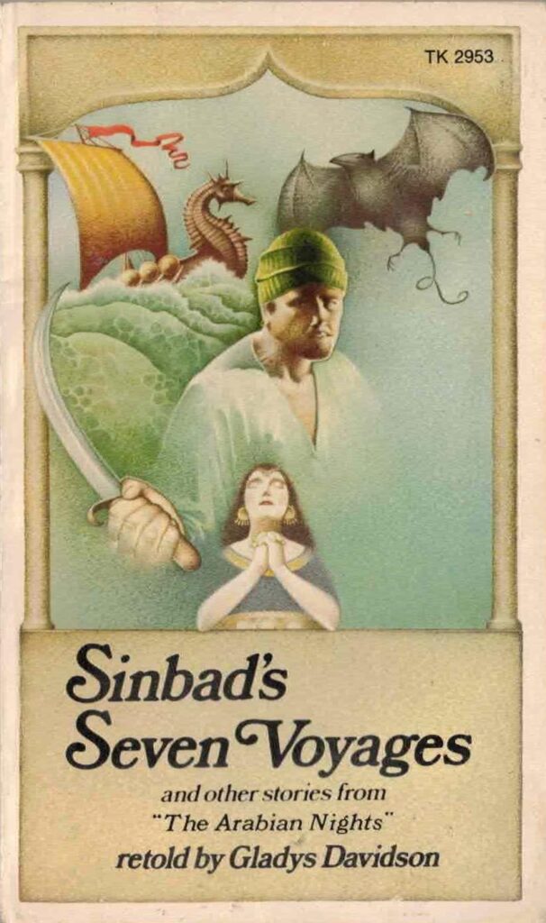 Sinbad's Seven Voyages by Gldys Davidson / Scholastic / Vintage Paperback