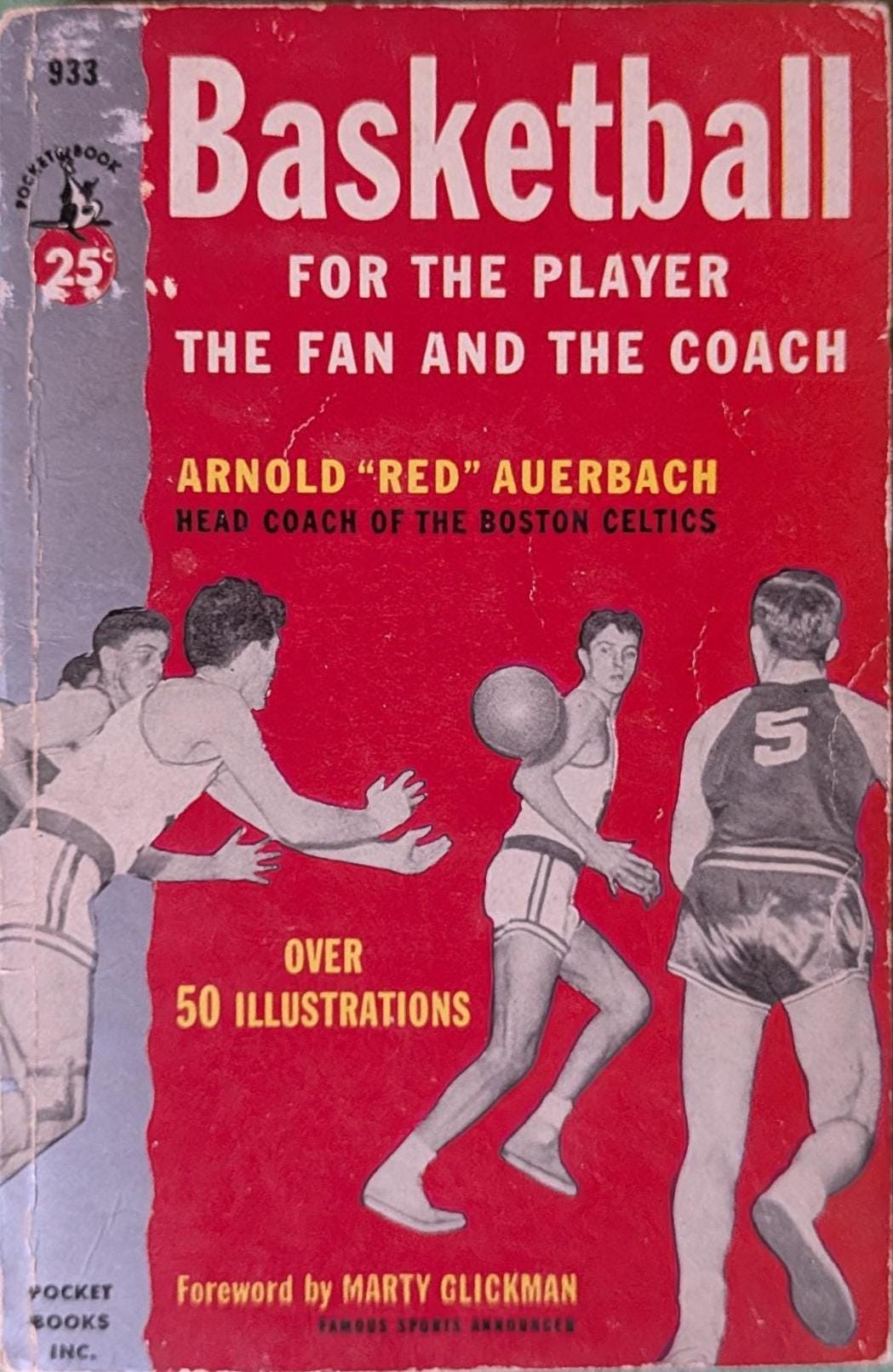 Basketball for the Player, the Fan, and the Coach by Arnold "Red" Auerbach // Vintage Paperback
