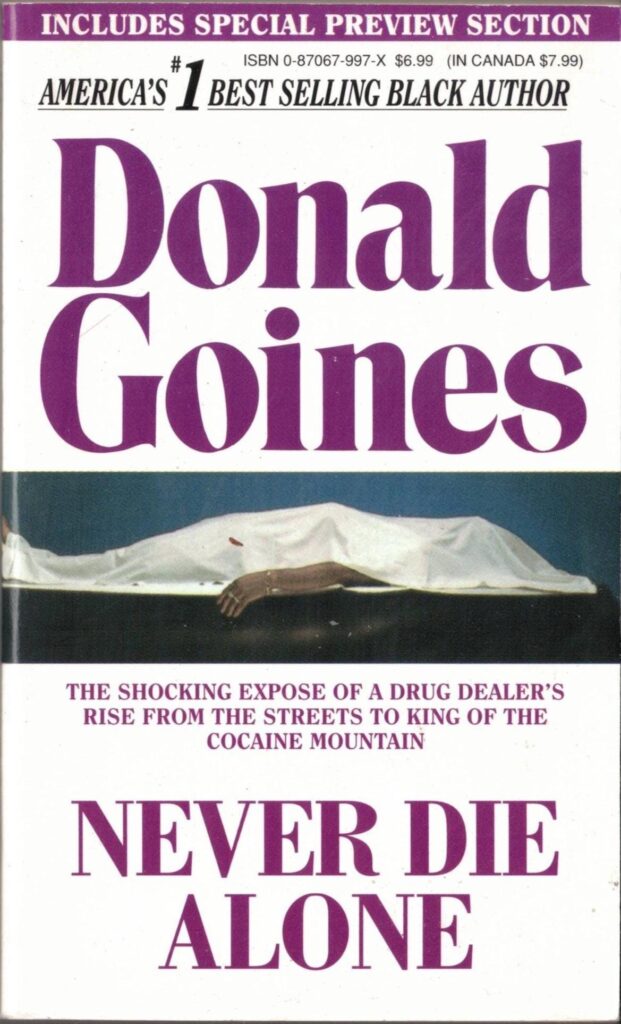 Never Die Alone by Donald Goines // Vintage Paperback